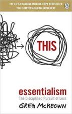 ESSENTIALISM, de Greg McKeown | portada del libro