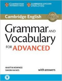 Grammar and Vocabulary for Advanced Book with Answers and Audio, de Hewings,Martin | portada del libro