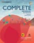 COMPLETE PRELIMINARY FOR SCHOOLS WORKBOOK WITHOUT ANSWERS WI, de Varios autores | portada del libro