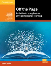 OFF THE PAGE : ACTIVITIES TO BRING LESSONS ALIVE AND ENHANCE LEARNING. OFF THE P, de MOORE,JULIE | portada del libro