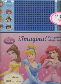 IMAGINA CREA PALABRAS Y DIBUJA CON LUCES PRINCESAS, de DISNEY | portada del libro