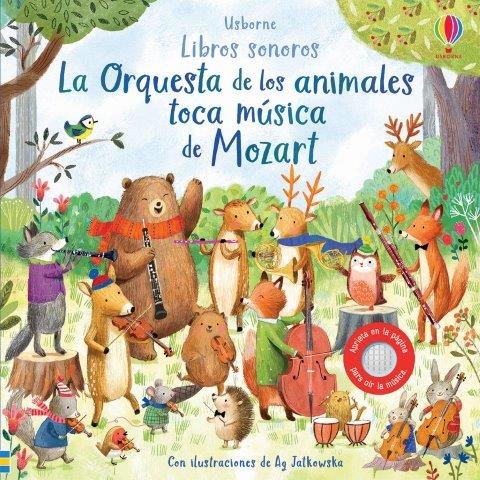 ORQUESTRA DE ANIMALES TOCA MUSICA MOZART | portada del libro