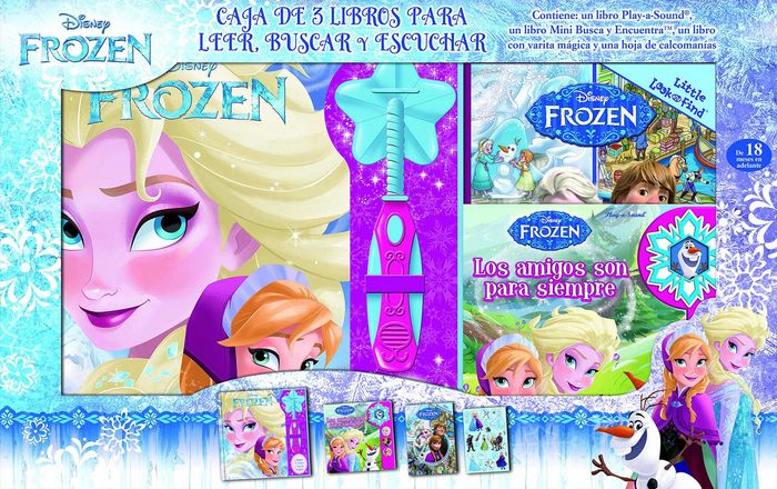 LEE, BUSCA Y JUEGA CON FROZEN RFP, de Frozen | portada del libro