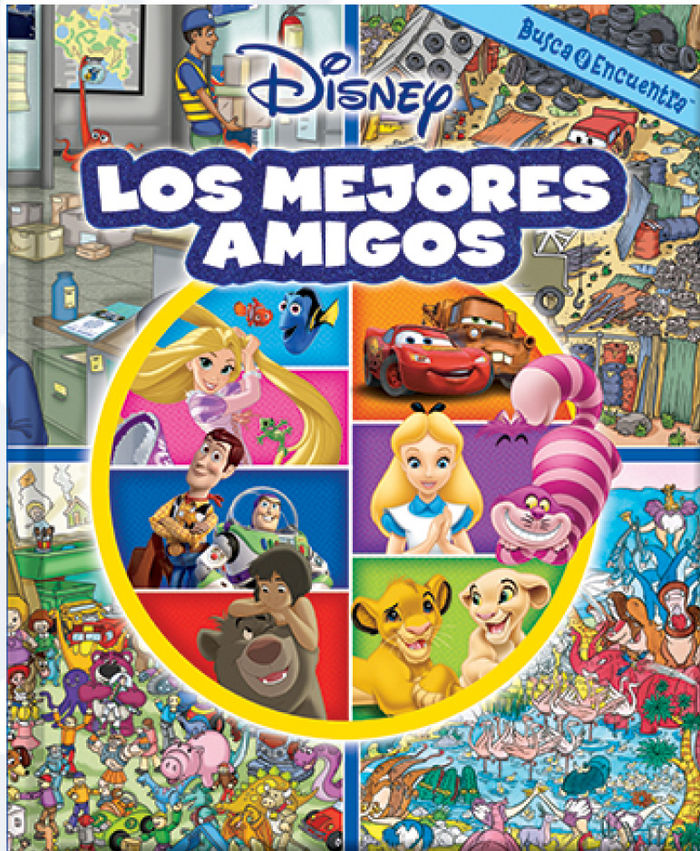 BUSCA Y ENCUENTRA DISNEY MEJORES AMIGOS LF, de Disney | portada del libro