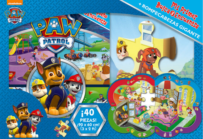 MI PRIMER BUSCA Y ENCUENTRA PUZZLE PATRULLA CANINA M1LF SHAP, de Patrulla Canina | portada del libro