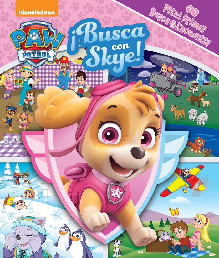 MINI PRIMER BUSCA Y ENCUENTRA LA PATRULLA CANINA SKYE MM1LF, de Patrulla Canina | portada del libro