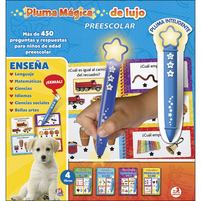 LÁPIZ MÁGICO CON STICKERS PREESCOLAR QUIZ IT PEN, de Varios autores | portada del libro