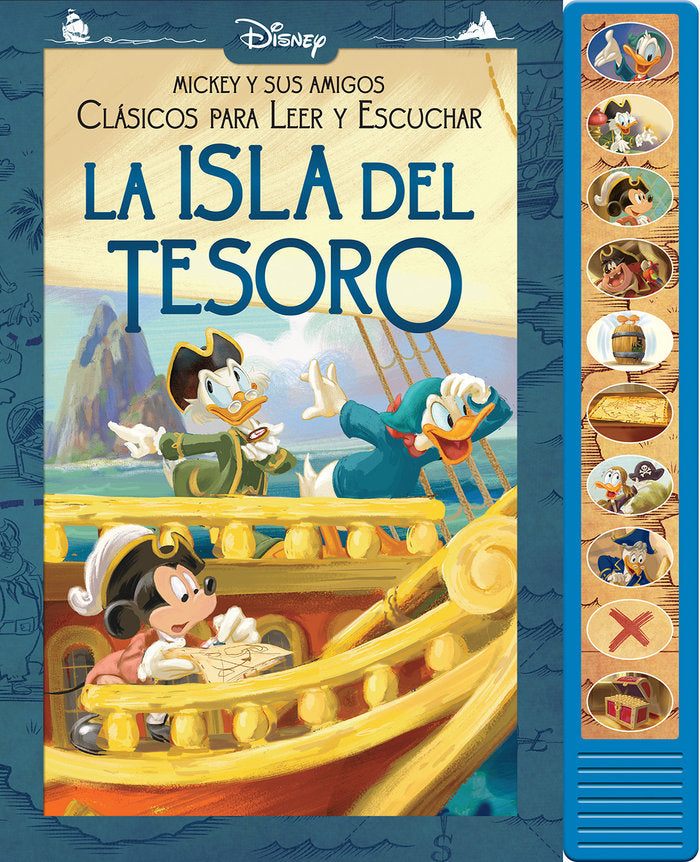 LA ISLA DEL TESORO. CLASICOS PARA LEER Y ESCUCHAR, de MICKEY Y SUS AMIGOS | portada del libro