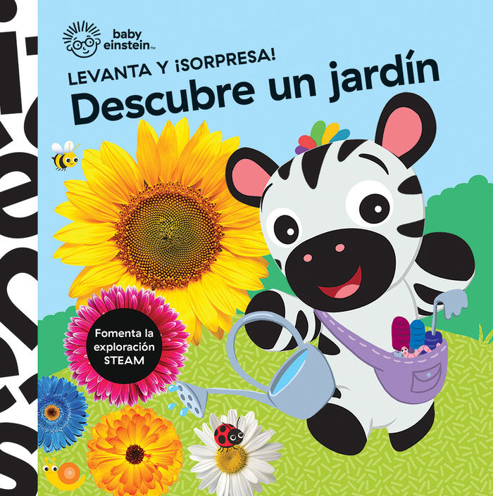DESCUBRE UN JARDIN LEVANTA Y SORPRESA BABY EINSTEIN | portada del libro