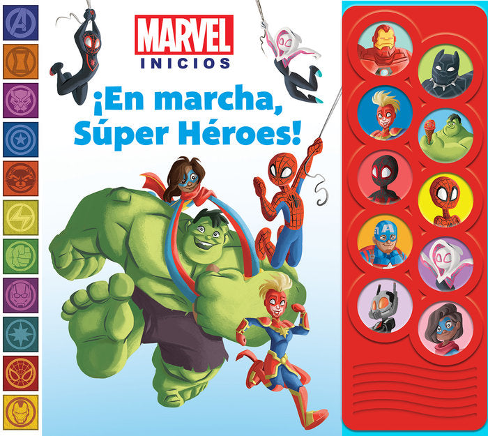 EN MARCHA SUPERHEROES MARVEL INICIOS | portada del libro
