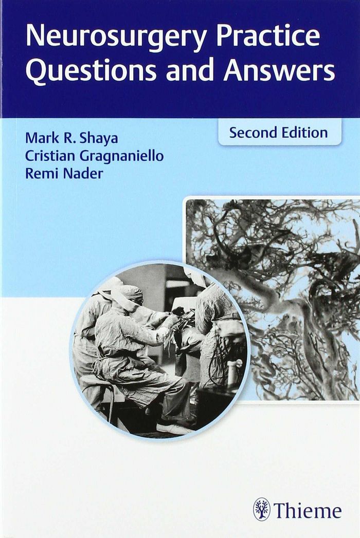 NEUROSURGERY PRACTICE QUESTIONS AND ANSWERS, de SHAYA | portada del libro