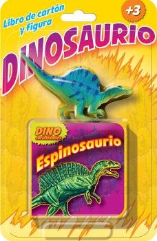 ESPINOSAURIO LIBRO DE CARTON Y FIGURA DINOSAURIO, de Varios autores | portada del libro