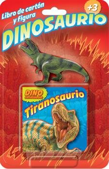 TIRANOSAURIO LIBRO DE CARTON Y FIGURA DINOSAURIO, de Varios autores | portada del libro
