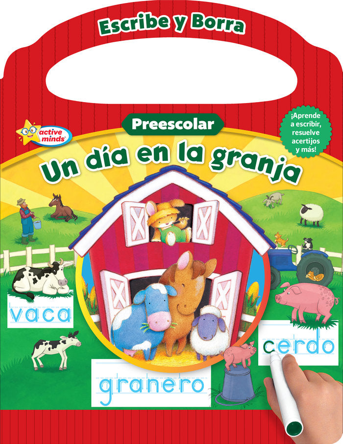 UN DIA EN LA GRANJA ESCRIBE Y BORRA | portada del libro