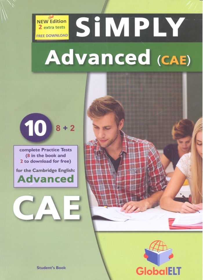 SIMPLY ADVANCED CAE - 10 TESTS SELF STUDY EDITION, de Varios autores | portada del libro