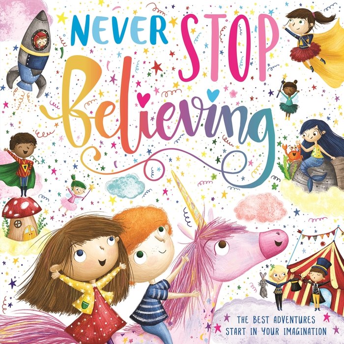 NEVER STOP BELIEVING, de AUTOR, SIN | portada del libro