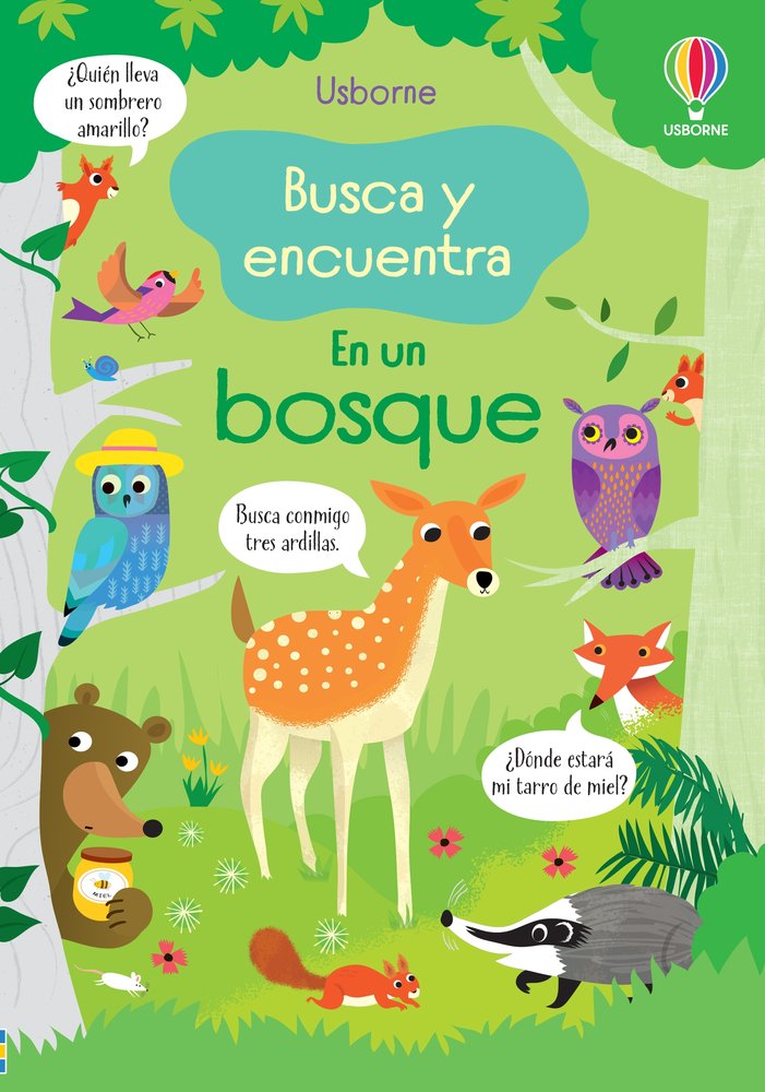 EN UN BOSQUE BUSCA Y ENCUENTRA, de ROBSON, KIRSTEEN | portada del libro