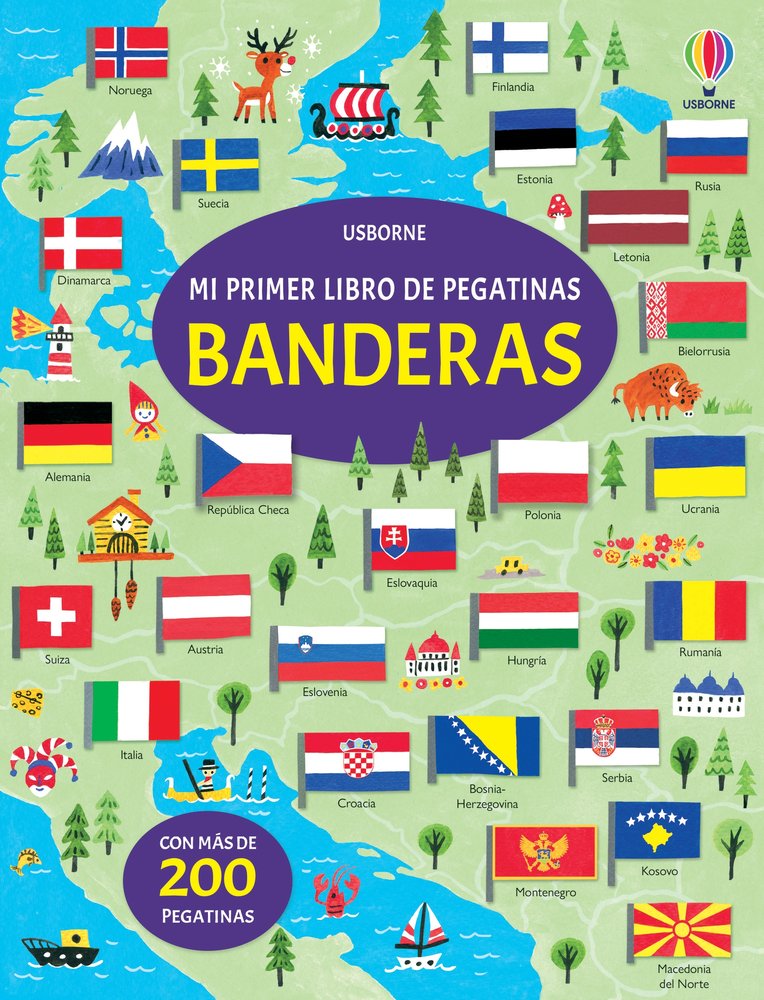 BANDERAS MI PRIMER LIBRO DE PEGATINAS | portada del libro