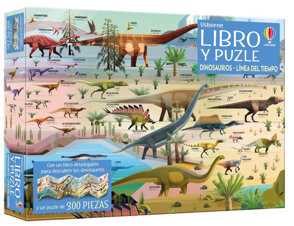DINOSAURIOS LINEA DEL TIEMPO LIBRO PUZZL, de FIRTH,RACHEL | portada del libro