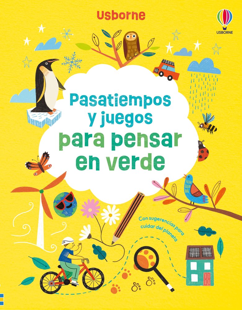 PASATIEMPOS Y JUEGOS PARA PENSAR EN VERDE, de TAPSELL, MICAELA | portada del libro
