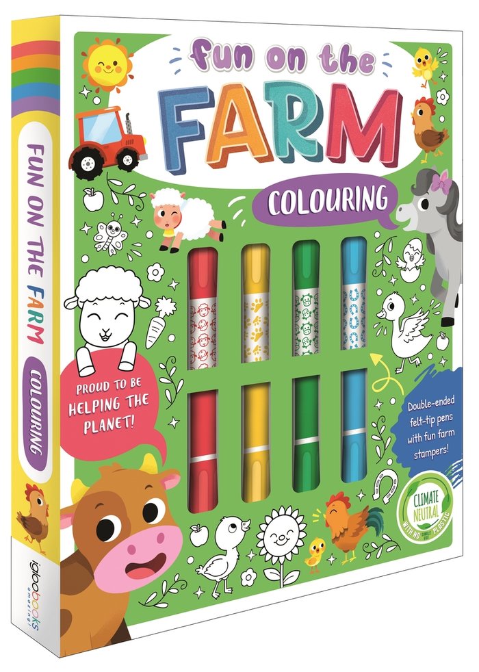 FUN ON THE FARM COLOURING, de , IGLOOBOOKS | portada del libro