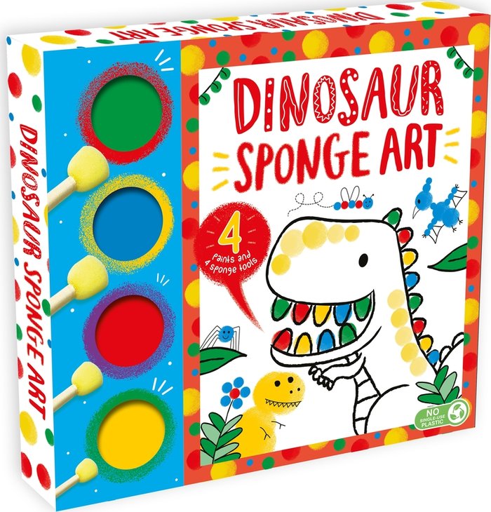 Dinosaur Sponge Art, de IGLOOBOOKS | portada del libro