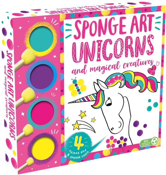 Sponge Art Unicorns and Magical Creatures, de IGLOOBOOKS | portada del libro