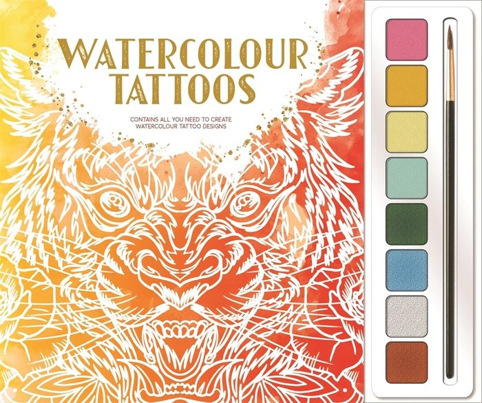 WATERCOLOUR TATTOOS (MIND SPA WATERCOLOURS), de IGLOOBOOKS | portada del libro