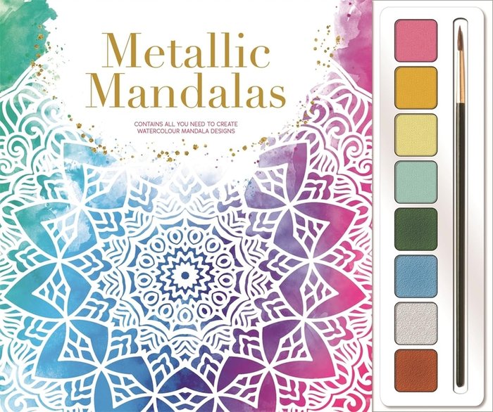 METALLIC MANDALAS (MIND SPA WATERCOLOURS), de IGLOOBOOKS | portada del libro