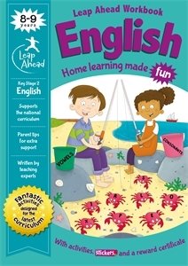 LEAP AHEAD: 8-9 YEARS ENGLISH, de AUTOR, SIN | portada del libro
