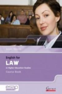 ENGLISH FOR LAW COURSE BOOK +CD, de Varios autores | portada del libro