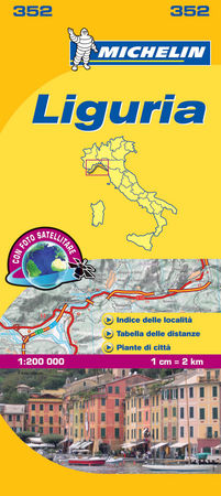 Mapa Local Liguria, de MICHELIN | portada del libro