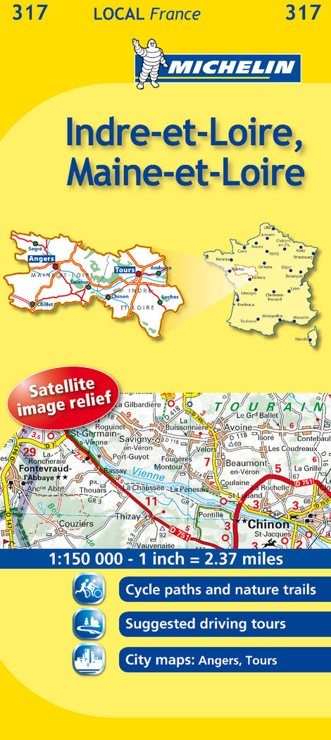 Mapa Local Indre-et-Loire, Maine-et-Loire, de AA.VV. | portada del libro