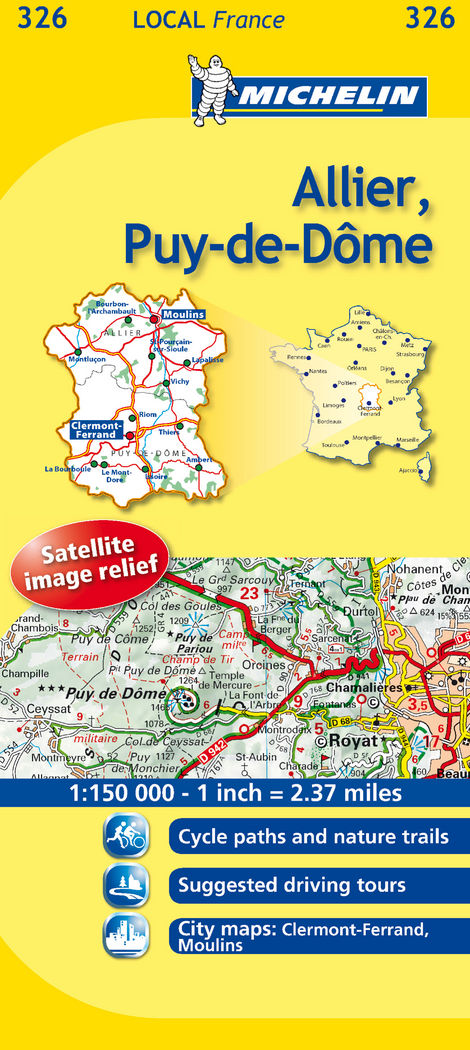Mapa Local Allier, Puy-de-Dome, de AA.VV. | portada del libro