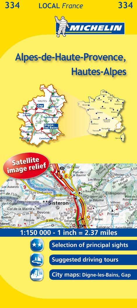 Mapa Local Alpes-de-Haute-Provence, Hautes-Alpes, de AA.VV. | portada del libro