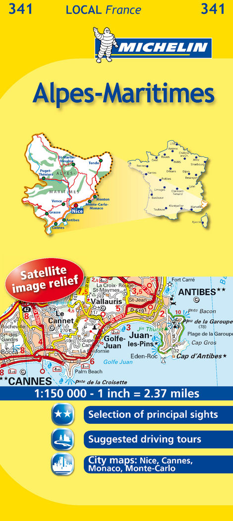 Mapa Local Alpes-Maritimes, de AA.VV. | portada del libro
