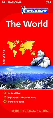 Mapa The World (Mapa Nacional EL MUNDO MICHELIN), de MICHELIN | portada del libro