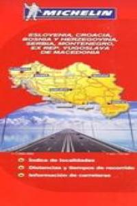 Mapa National Eslovenia, Croacia, Bosnia y Herzegovina, Serbia, Montenegro, Ex Rep. Yugoslava de Mac, de Varios autores | por