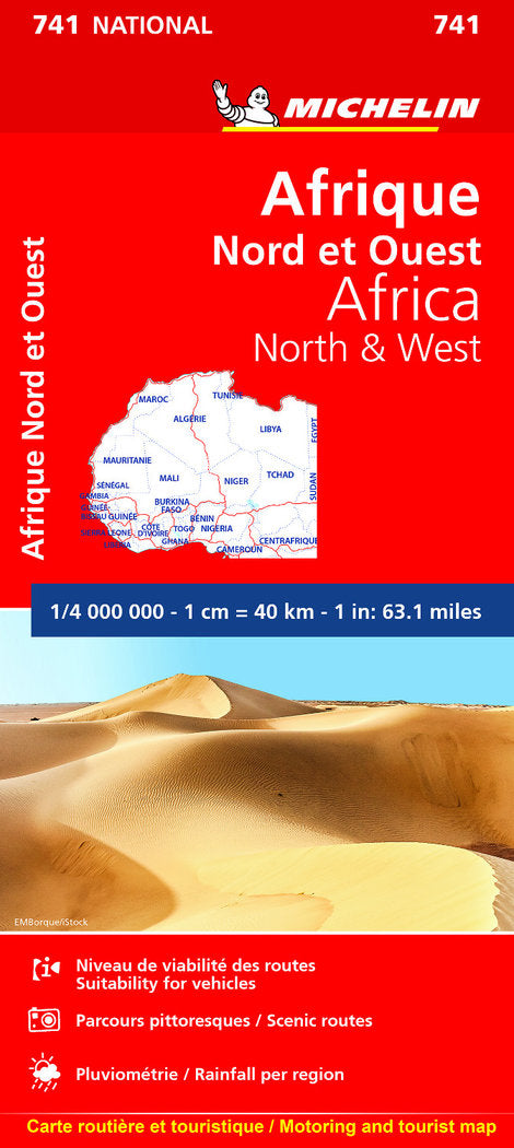 Mapa National Africa Norte y Oeste, de VARIOS AUTORES | portada del libro