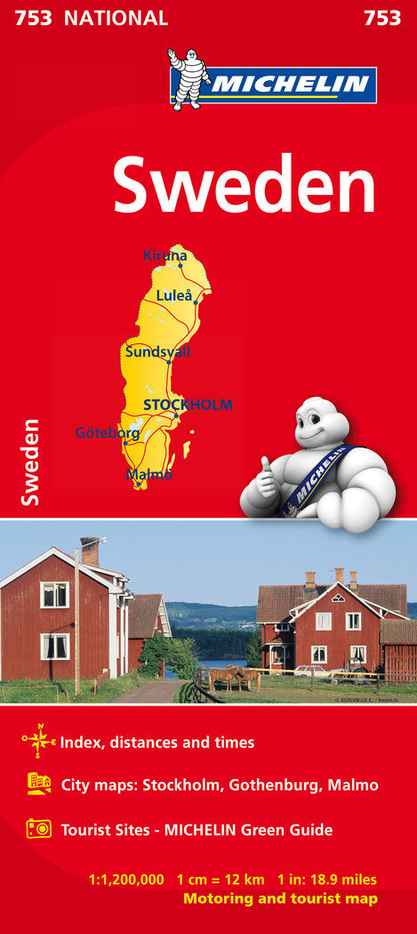 Mapa National Suecia, de Varios autores | portada del libro