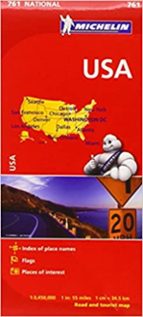 USA - Michelin National Map 761, de Varios autores | portada del libro