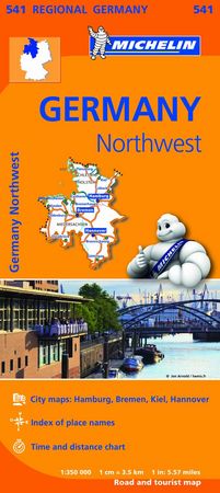 Mapa Regional Germany Northwest, de MICHELIN | portada del libro
