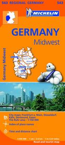 Mapa Regional Germany Midwest, de MICHELIN | portada del libro