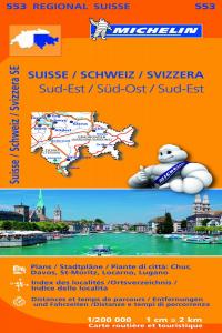 Mapa Regional Suisse Sud-Est/ Schweiz Süd-Ost/ Svizzera Sud-Est, de MICHELIN | portada del libro