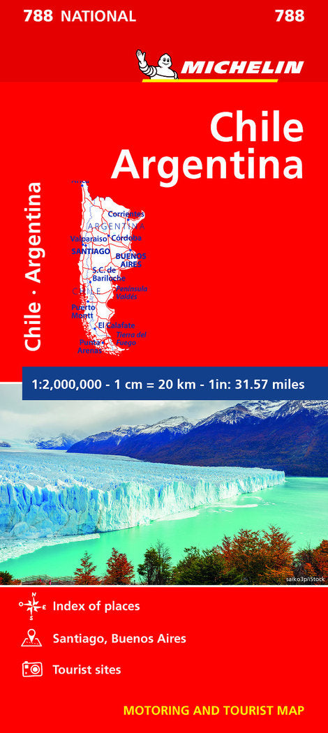 Mapa National Chile - Argentina, de VARIOS AUTORES | portada del libro