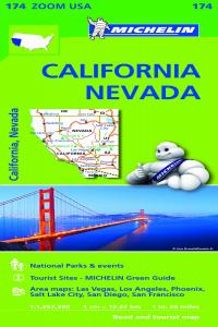 Mapa Zoom USA California - Nevada, de MICHELIN | portada del libro