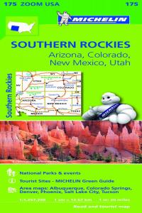 Mapa Zoom USA Southern Rockies, de MICHELIN | portada del libro