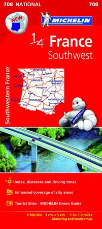 Mapa National France Southwest, de Varios autores | portada del libro