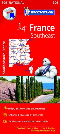 Mapa National France Southeast, de Varios autores | portada del libro