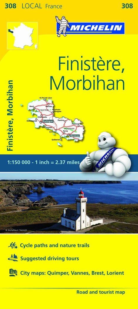 Mapa Local Finistère, Morbihan, de Varios autores | portada del libro